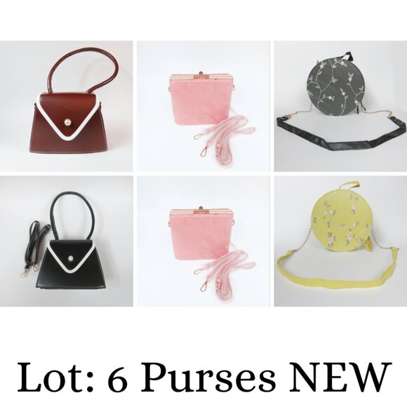 Purses Wholesale Lot - Mixed Styles - Resale - Faux Leather - Faux Suede - NEW - Picture 1 of 6